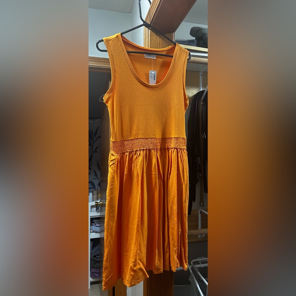 Maurices Orange Sleeveless Dress